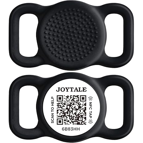 Joytale [ NO APP Required ] Silent Silicone QR Code Dog Tag