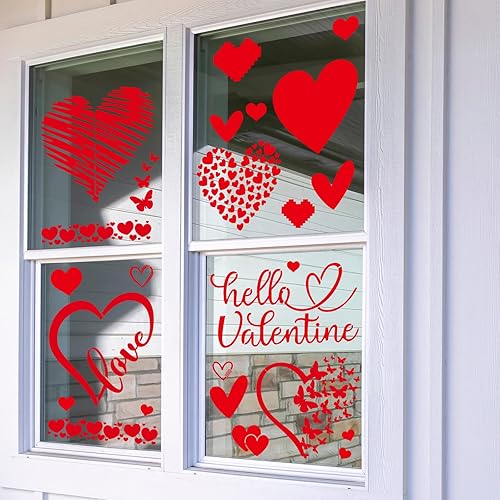 Miniatura 5 de Outus 11 plantillas de pintura de San Valentín, plantillas de corazón, mariposas de amor, plantillas reutilizables, plantillas de San Valentín de