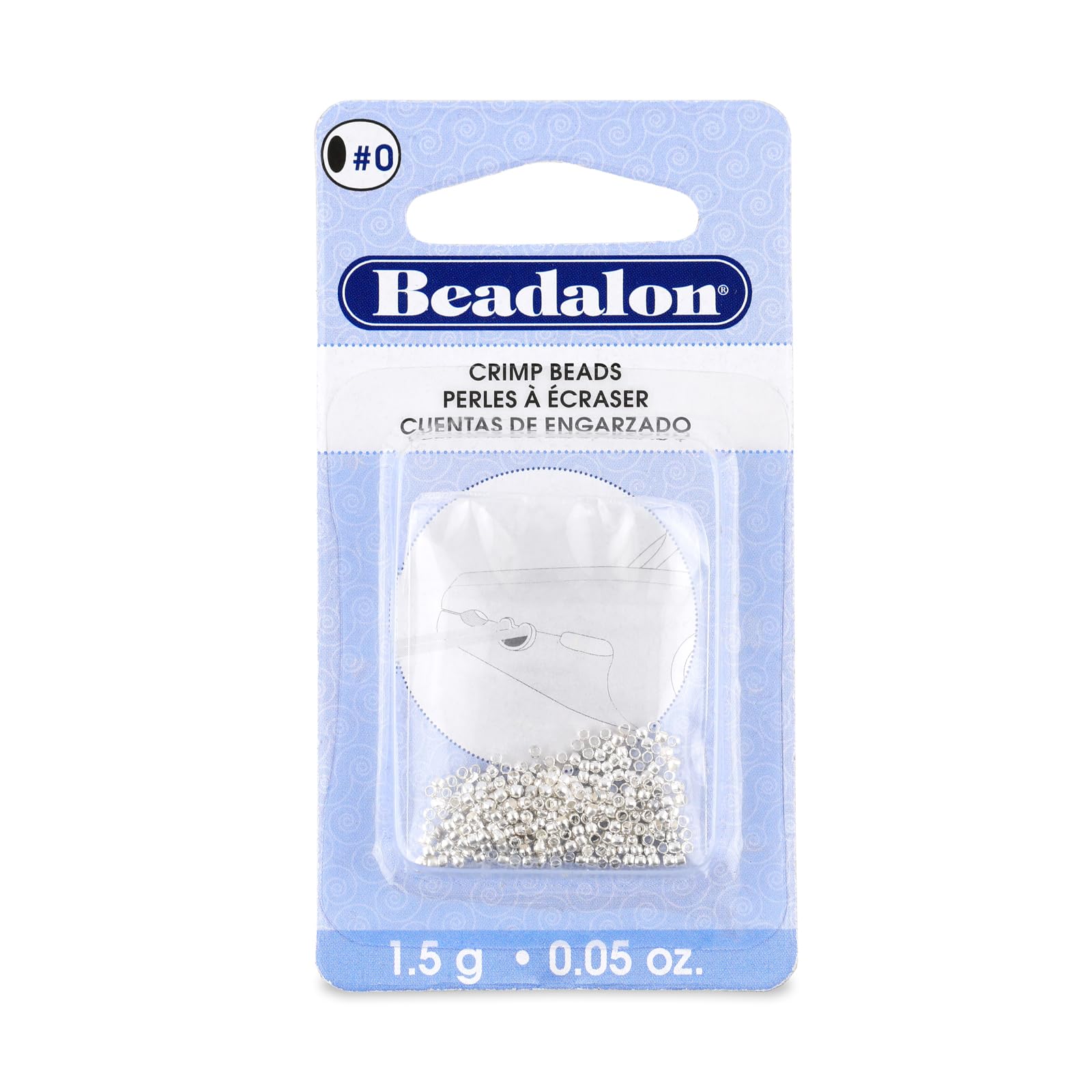 Beadalon Crimp 1.3 mm Silver Plated Bead