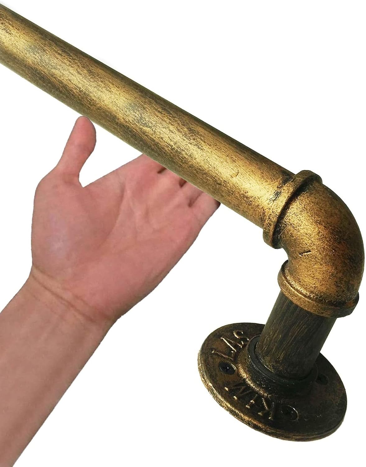 MObyat Bronze Stairs Handrail for Indoor Outdoor Steps, Wall Mount Staircase Banister Lead Direct to Stairwell Door-House or Cellar Entryway 30~600 cm/1Ft/30Cm