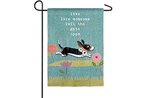 Evergreen Flag Live Like Someone Left the Gate Open Garden Flag 12x18