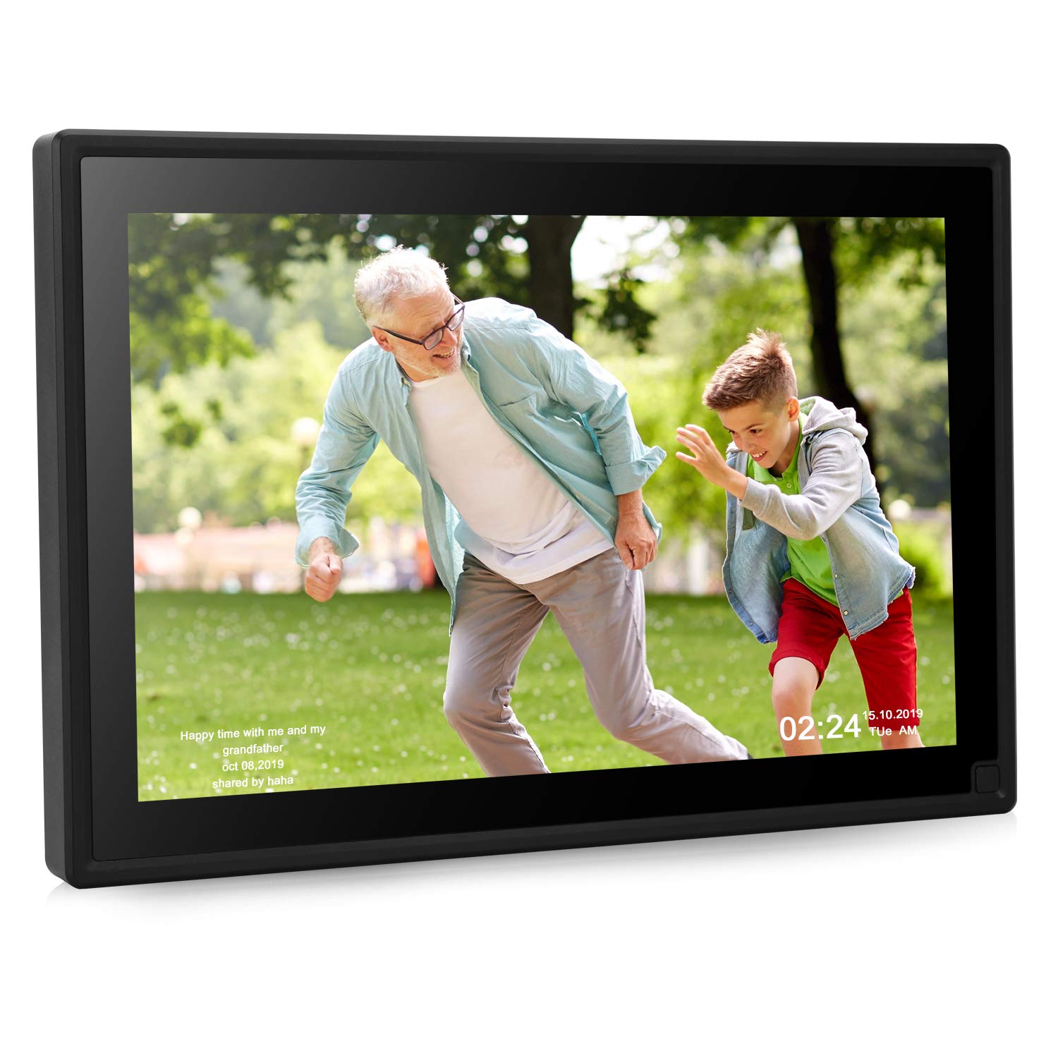 Dhwazz Digital Photo Frame, 10 Inch WiFi 16GB IPS HD Electronic Picture Frames with LCD Touch Screen, Share Moments via Email, APP, Facebook, Twitter, Support Slideshow, Video and Music, USB, SD Card