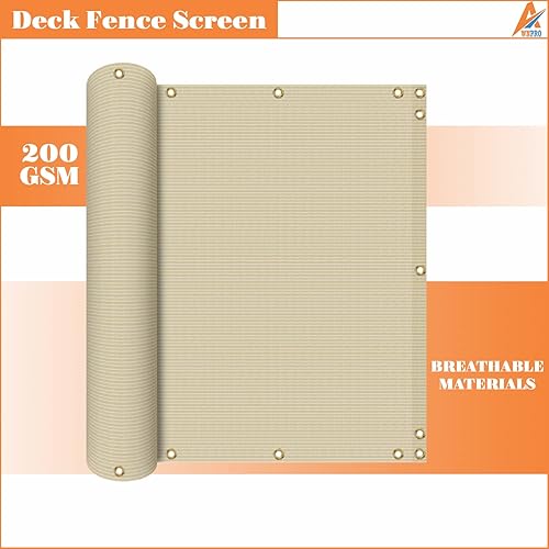 Miniatura 8 de Pantalla de privacidad de 3 x 50 pies para balcón, pantalla de privacidad para terrazas, patios, patios, piscinas al aire libre, porches,