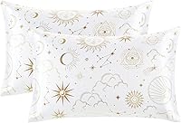 Vista 20 de EXQ Home - Funda de almohada de satén para cuidar el cabello y la piel, tamaño estándar, de seda con estampado negro, juego de 2 fundas con cierre