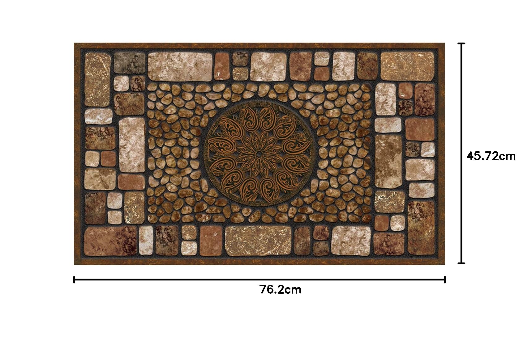 Apache Mills Masterpiece Notre Dame Felpudo, marrón, 45,7 x 76,2 cm