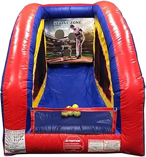 Baseball Ultralite Sealed Air Frame Game | Ball and Bag Toss | Includes Frame, Panel, Built-in Blower, Balls, and Bag | for Backyards, Carnivals, Schools, Birthday Parties