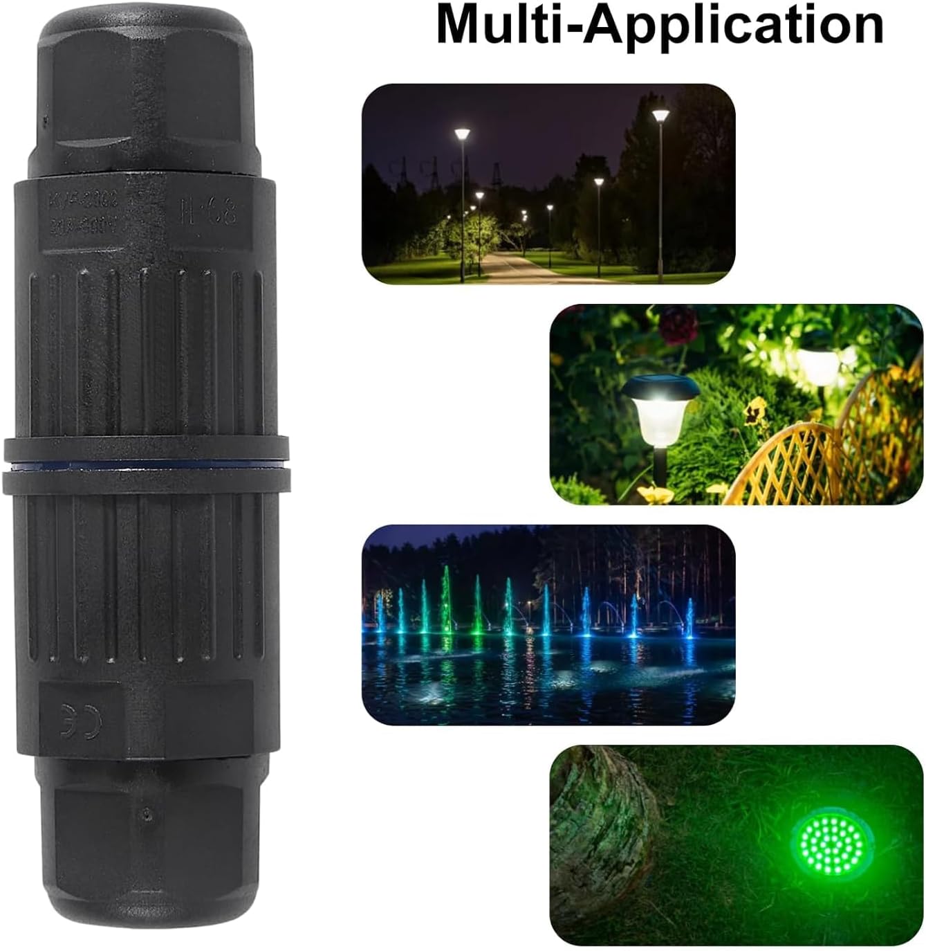 5Pcs Waterproof Cable Connector 2 Pin Wire Connector 2 Way Inline Wire Connector Push in Connectors Electrical Terminal Quick