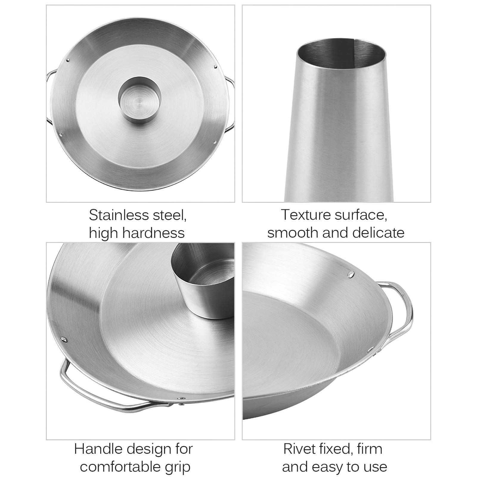 ASDFA - Supporto per pollo in acciaio inox, per arrosto di pollo verticale, per barbecue, birra, polli, con teglia e contenitore per forno e griglia, barbecue all'aperto