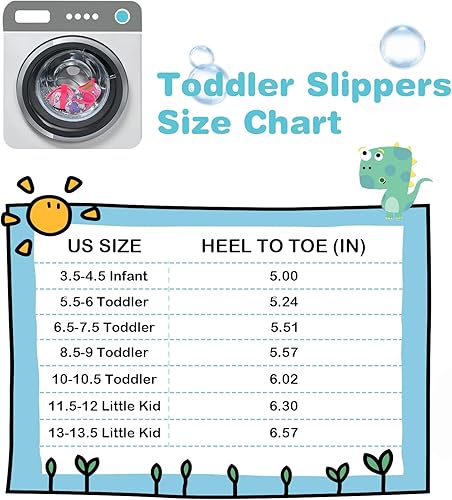 Miniatura 6 de Scurtain Pantuflas Cálidas de Invierno para Casa de Niños Pequeños Pantuflas de Interior para Casa de Bebés Niños Niñas Zapatos Cómodos Ligeros