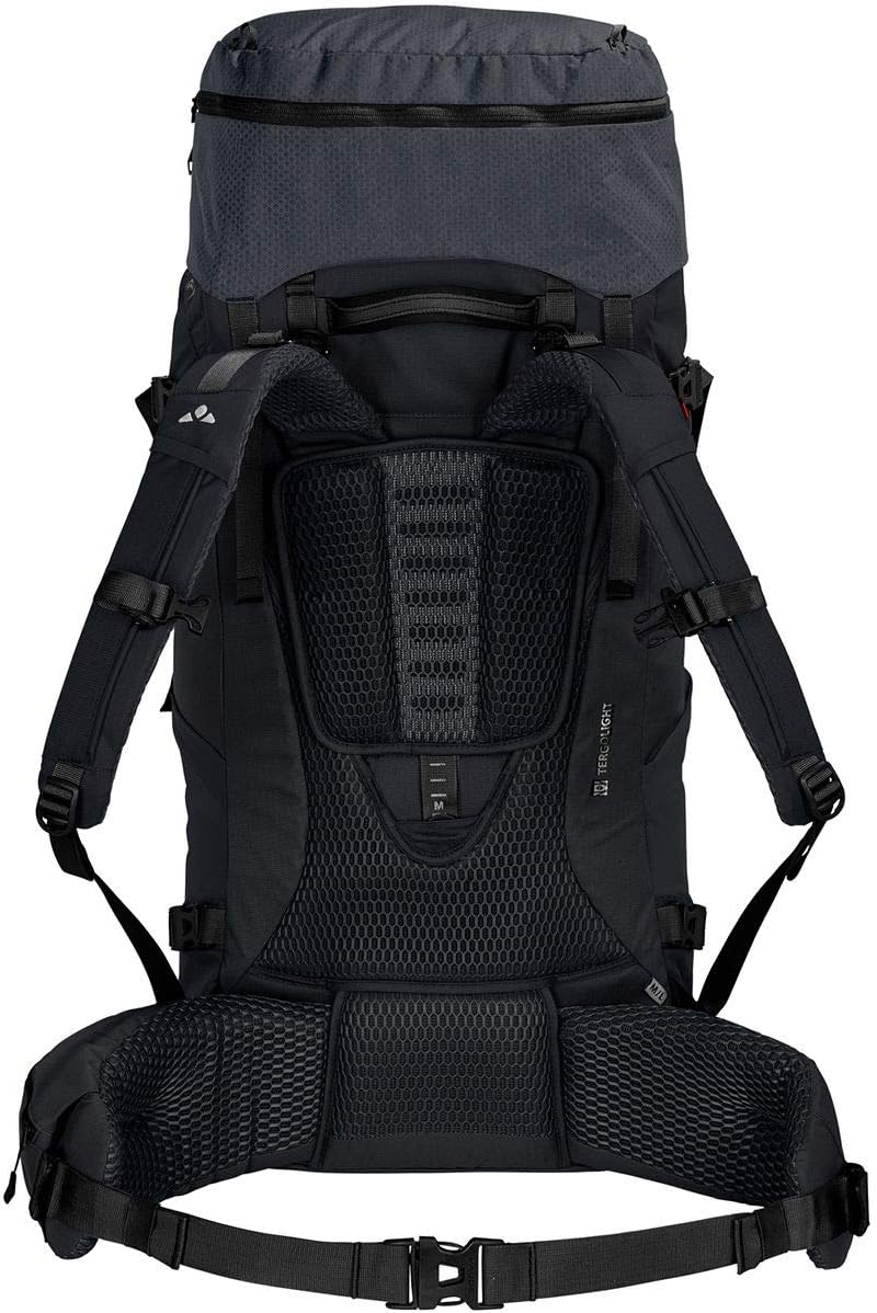 VAUDE Astrum Evo 65+10 XL Backpack - 65L - 75L - Large Backpack for Trekking, Travel and Backpacking - Efficient Load Distribution and Great Stability - Adjustable Suspension System - Plenty of Storage Space - Black