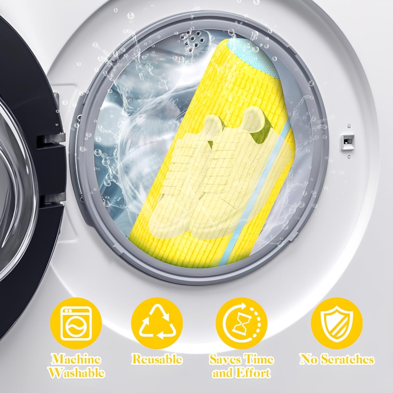Sacchetto Scarpe Lavatrice, Sacchetti per Scarpe Lavanderia con Cerniera, 360 gradi Efficiente a Borsa da Biancheria per Scarpe, Riutilizzabile e Resistente, per Scarpa Ciclismo Calcio