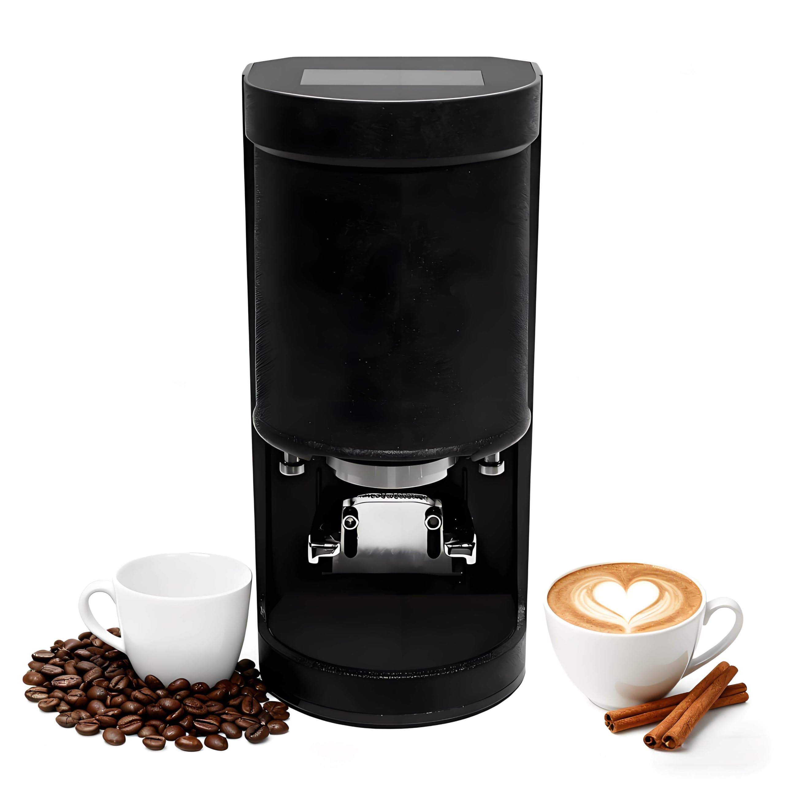 Automatic Coffee Tamper Machine Electric Bean Powder Press Machine for Expresso Automatic Coffee Tamper Machine Coffee Tool Black
