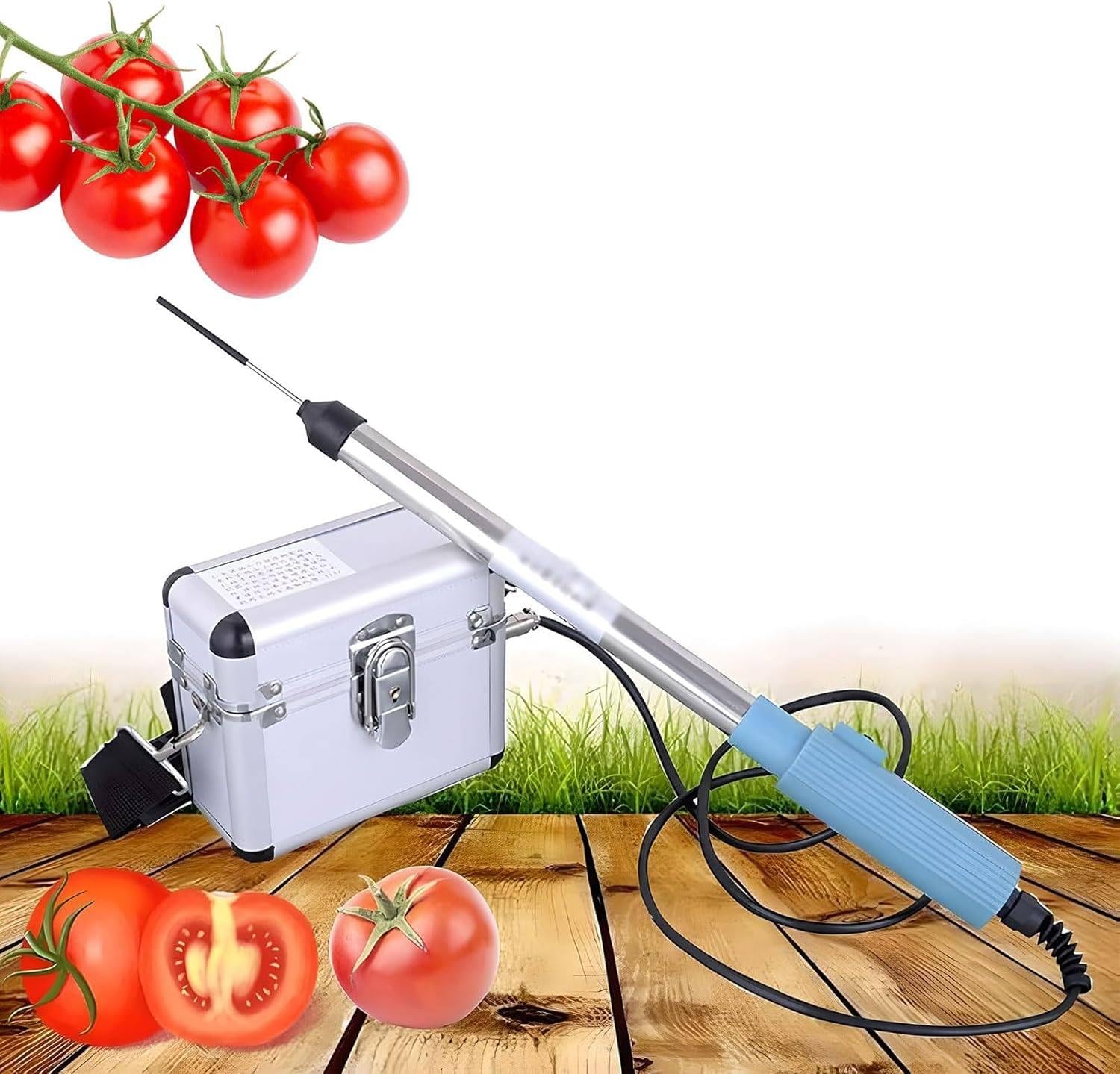 ByBoDi Portable Electric Tomato Pollinator - Cordless Mini Tool for Effortless Pollination of Tomatoes, Peppers, and Strawberries - 4800 RPM with 10-Hour Standby, Easy Installation