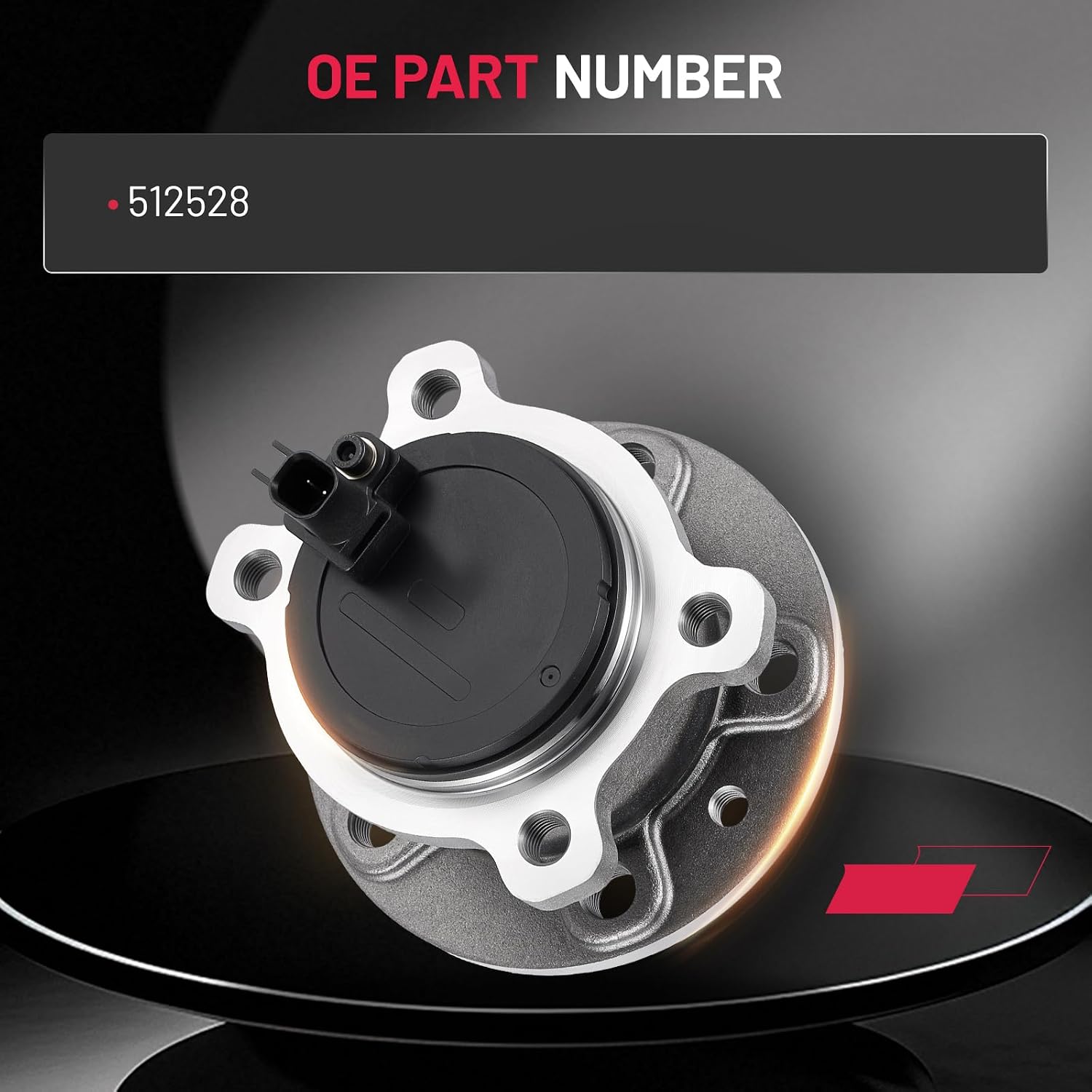 512528 2PCS BDFHYK Wheel Bearing and Hub Rear Compatible with Volvo S60 2015 1.6L L4 Compatible with Volvo S60 2015-2018 2.0L L4