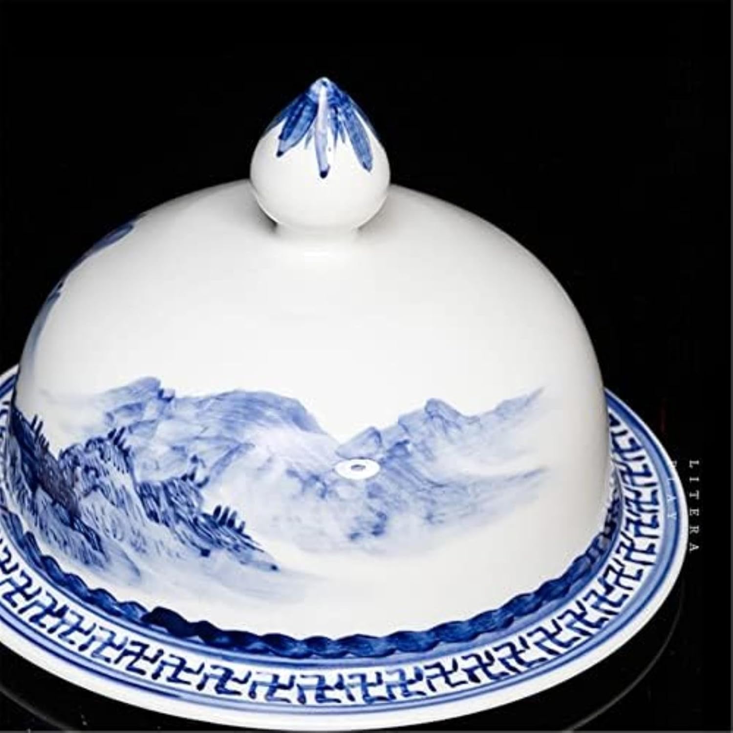 XENITE Ceramic Jars,Tea Jar,Chinese Style Storage Jars,Blue and White Ginger Jars Ginger Jar Vase with Lid Temple Jar Decorative Jars for Home Decor (Color : White)