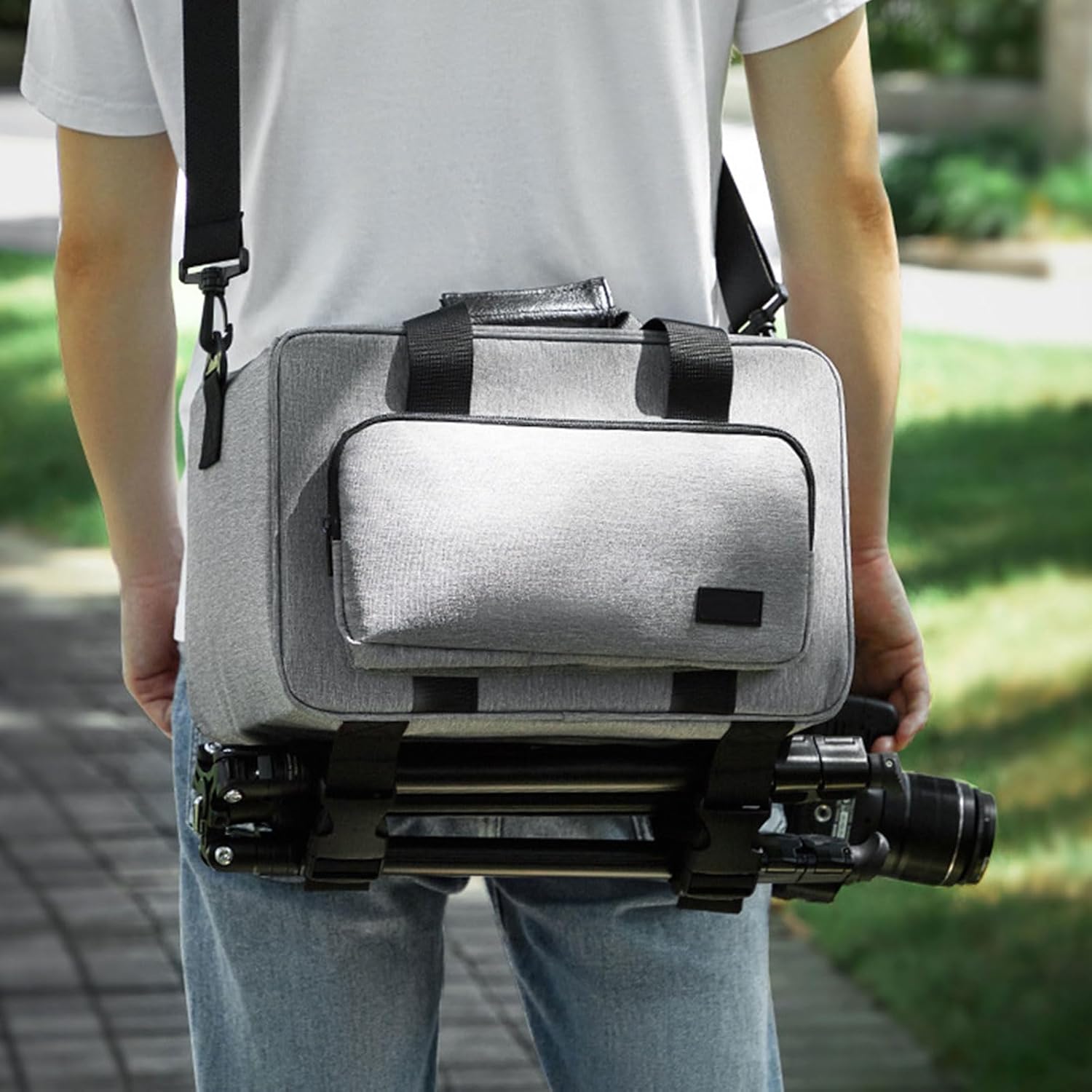 Splashproof Camera Protective Shoulder Bag Oxford Cloth Handbag for Most Cameras Accessory Quick Access Bag