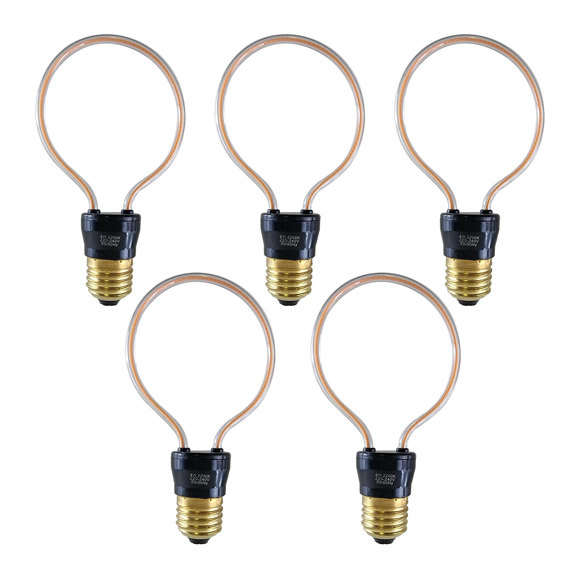 LEDSone 4W LED Neon Decorative Light, Light Signs LED Neon Light Room Decor Night Lights lamp Indoor Lighting Bedside and Table Lamps for Bedroom Christmas Party Bar, Pack of 5 — image 1