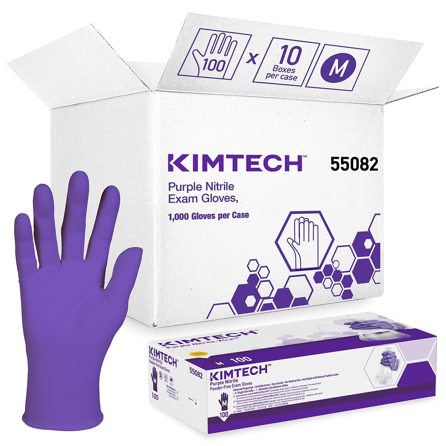 Kimberly-Clark 55082 Glove, Powder Free, Medium (Pack of 1000)