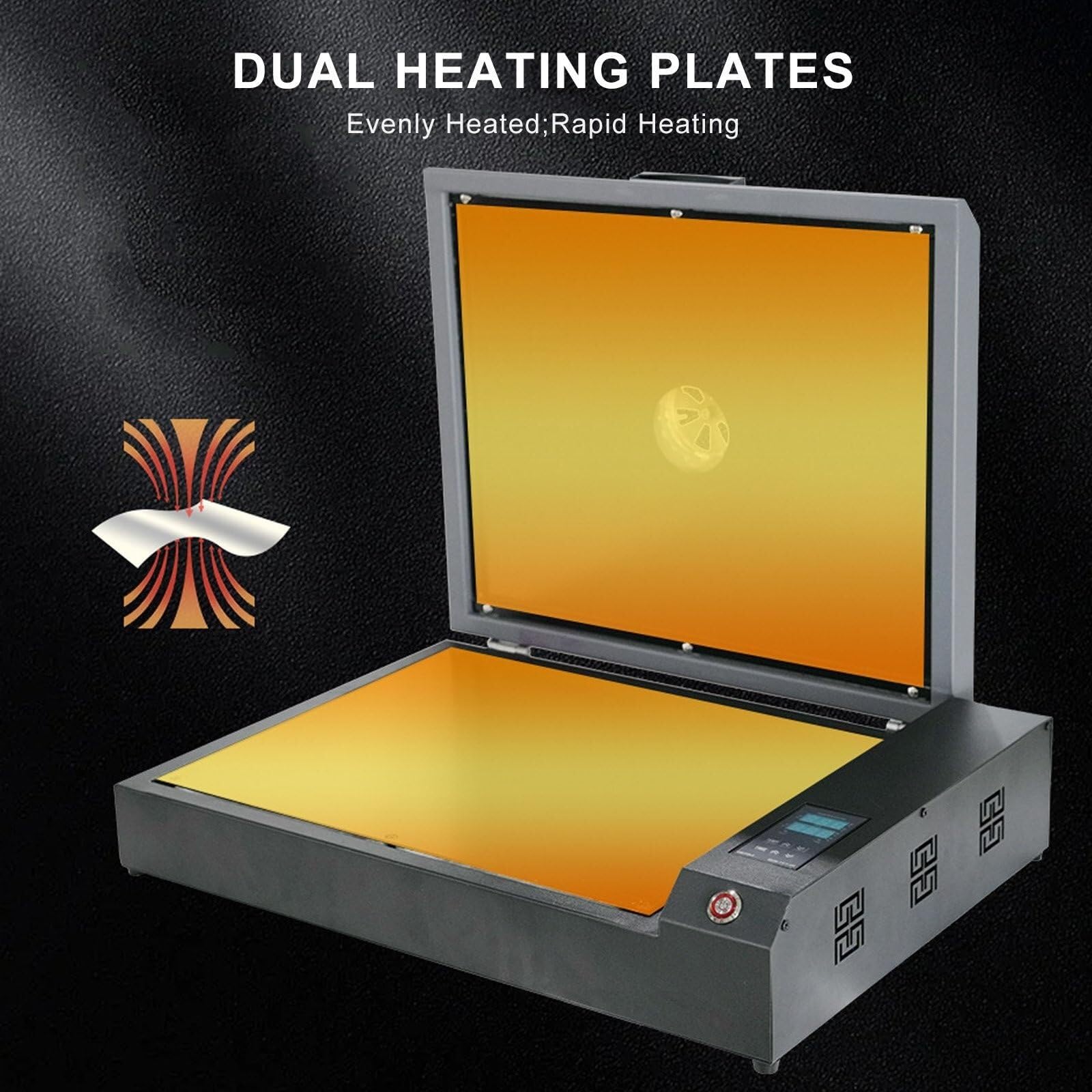 A3 Portable DTF Printer with Dual Heating, 930W DIY Clothes Sign Drying Oven, Digital Display for Agricultural & Industrial Films