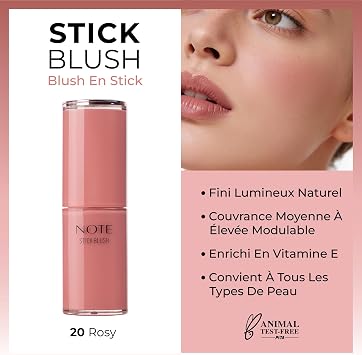 Note Cosmetics Stick Blush Nemlendirici Yumuşak Stick Allık 20 Rosy