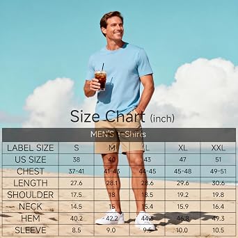 Silenroar Crewneck Tshirts Men, Plain T Shirts Relaxed Fit, Basic Tees Soft