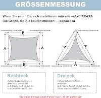 AXT SHADE Vízlepergető Háromszög Árnyékoló 3x3x3m UV Védelem Szürke 6