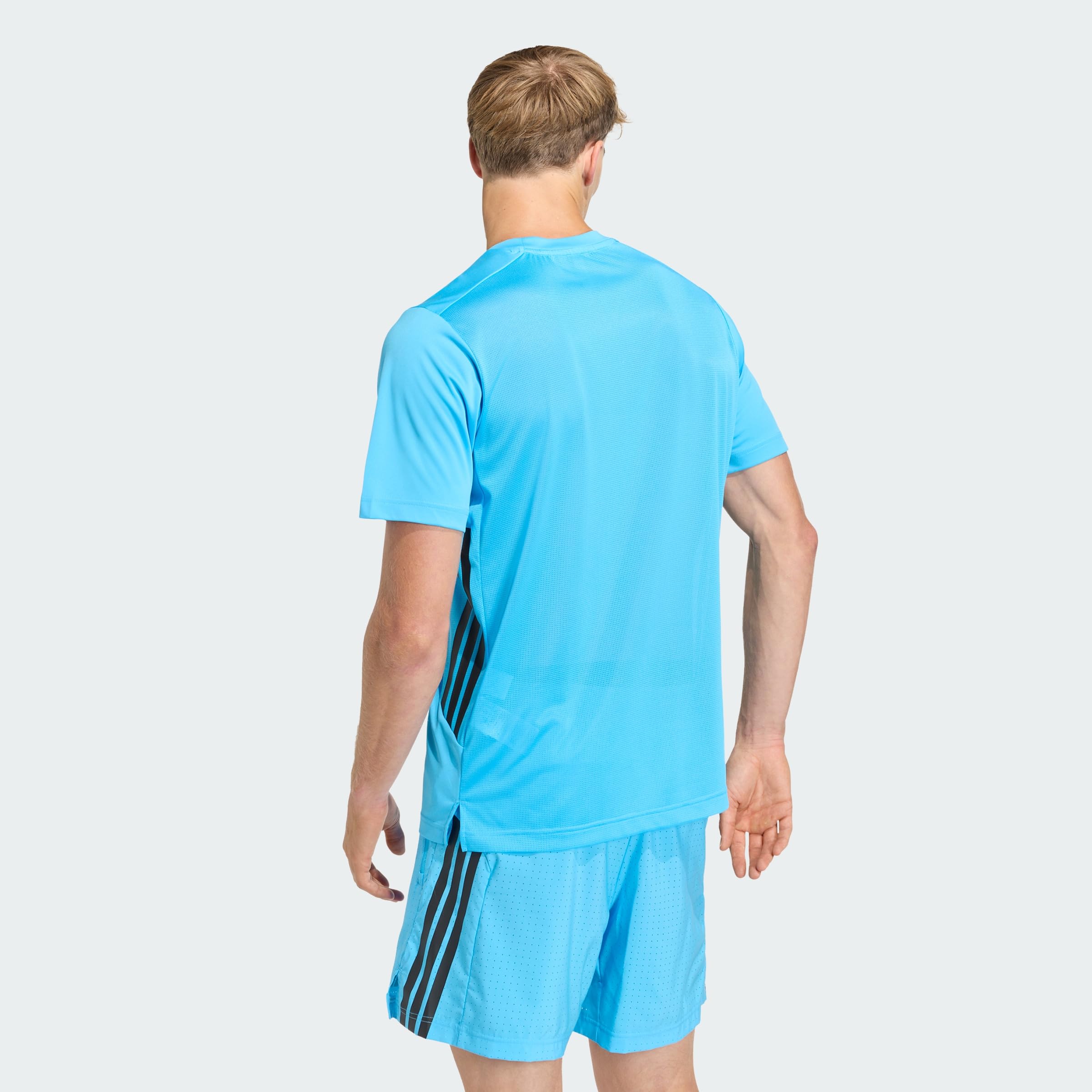Adidas Męska koszulka Tech Essentials Workout 3 paski (1 opakowanie)