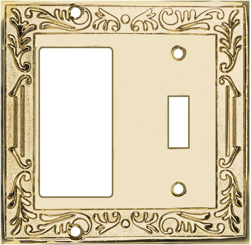 Victorian Switch Plate GFI Toggle PVD Solid Brass | Renovator's Supply