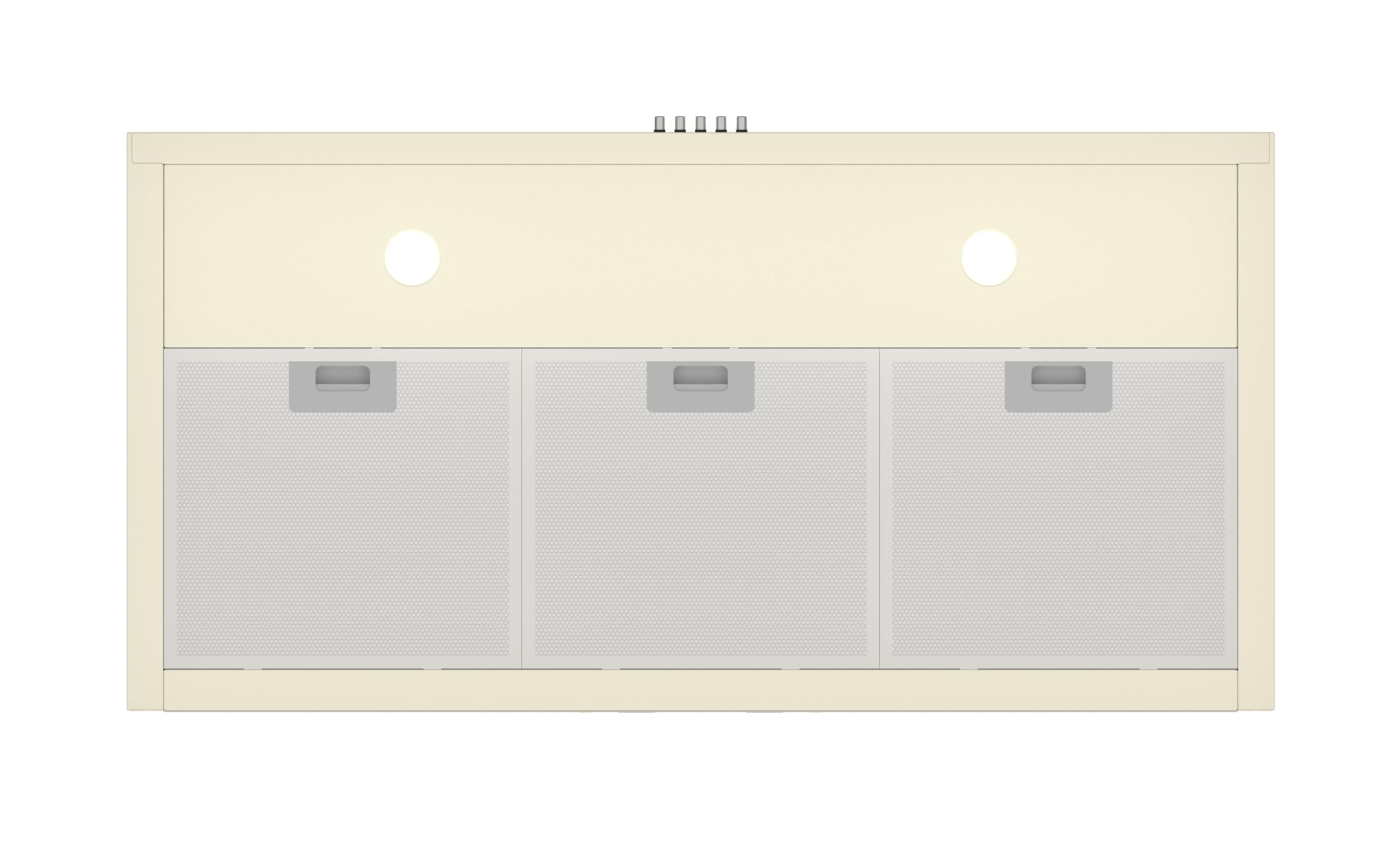 SOLTHERMIC CAMPANA EXTRACTORA 500 M/h TIPO PIRAMIDAL 8923 CREMA 90 CM ANCHO / 3 NIVELES DE POTENCIA/gran POTENCIA y SILENCIOSO/LUZ LED, FILTROS DE ALUMINIO