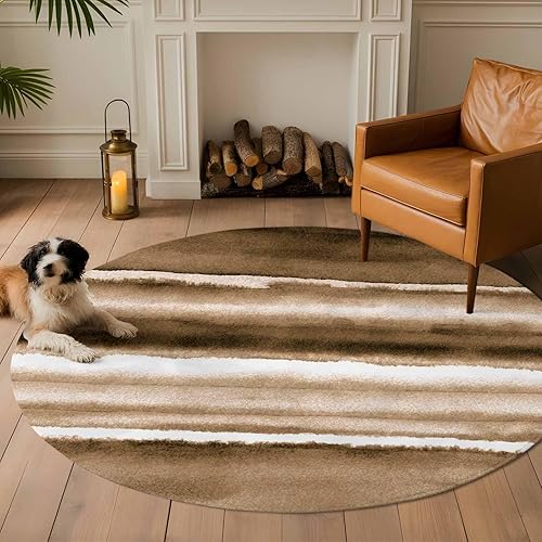 Miniatura 19 de 3x5 Rugs for Bedroom, Blue Stripes Non Slip Living Room Kitchen Bathroom Rugs, Watercolor Retro Ombre Abstract Tie Dye Art Washable Area Rug for