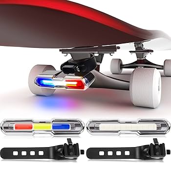 Amazon | 2ピース LED スケートボード ライト ロングボード