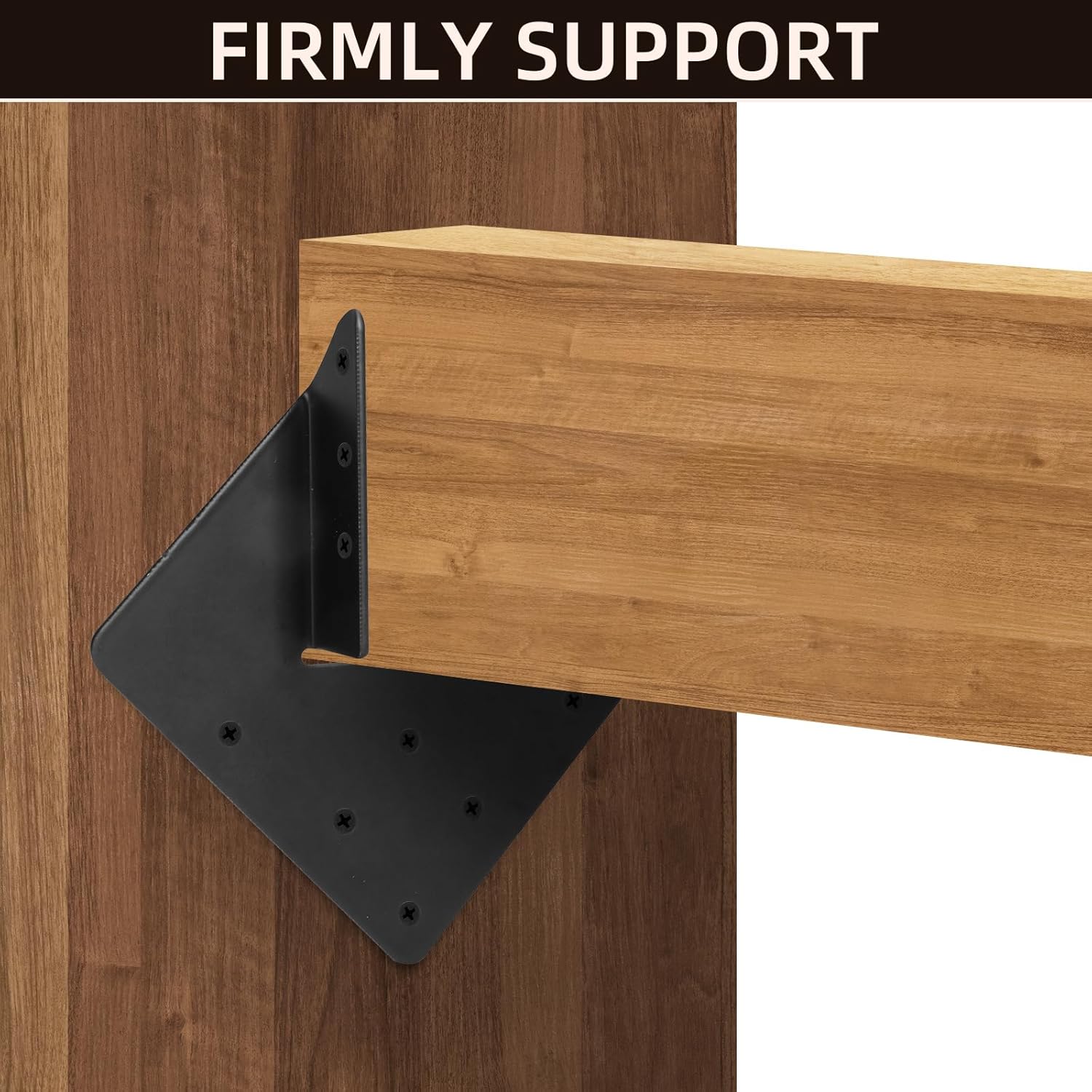 32 Pcs Hurricane Ties for Rafter, 12-Gauge Hurricane Straps for 2x4 Post(Actual 1.5"x3.5"), Heavy Duty Joist Hangers for Roofing Trusses Wood Timber Steel Connectors, Black with Screws