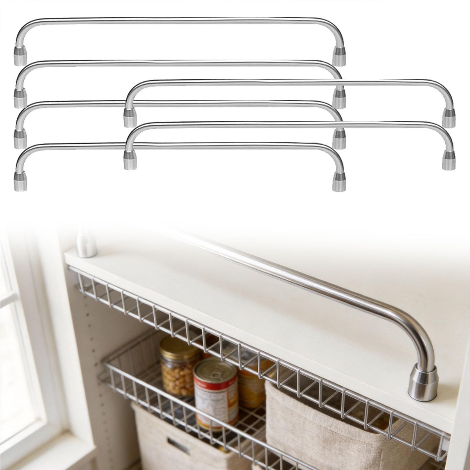 Tige de protection de bord d'étagère pour éviter la chute des objets