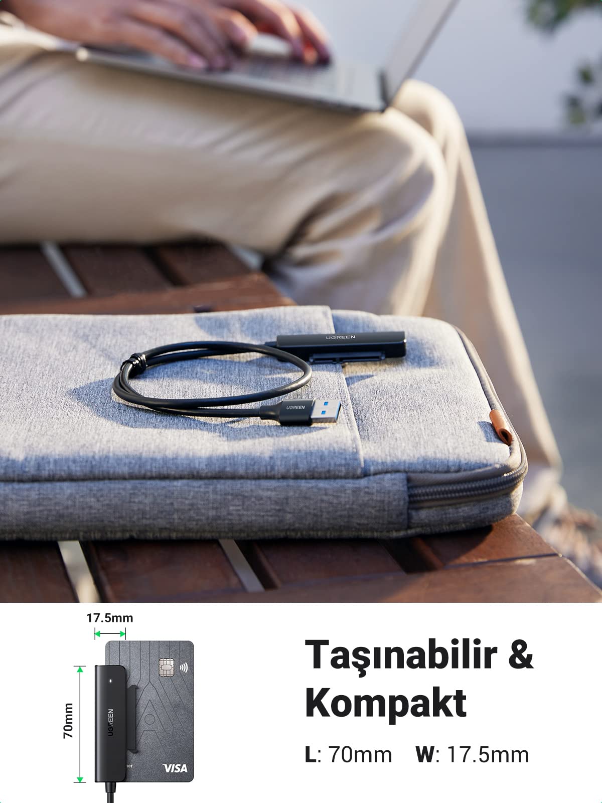 Ugreen USB 3.0 to SATA 3 Dönüştürücü Adaptör