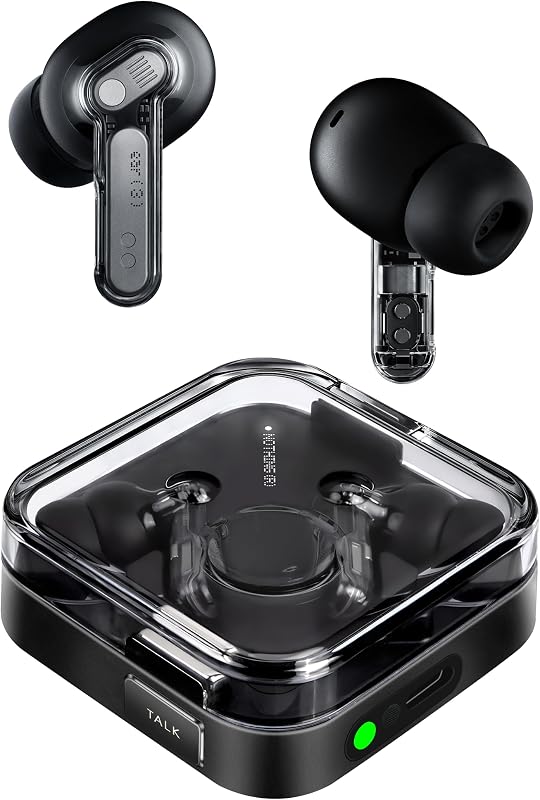 Nothing Ear (3) Wireless Earbuds Super Mic 45dB Hybrid Active Noise Cancelling Bluetooth Headphones Hi-Res 6 Mics, 12mm Dynamic Bass Boost, Dual Connect ANC Sport Ear Buds for iPhone Android, Black
