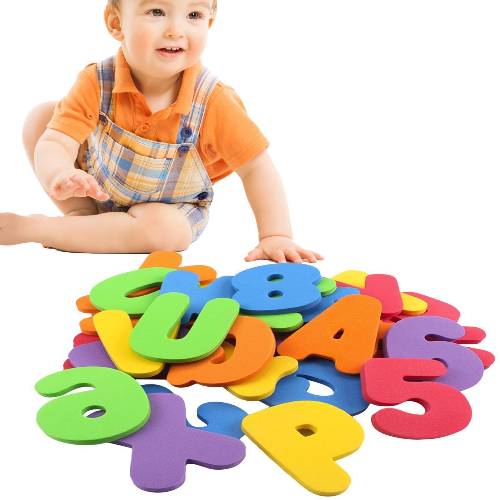 Hnsphui 36Pcs Bath Letter And Numbers, Creative Educational Foam Bath Letters, Educational & Fun Foam Shower Toys For 1-3 Kids