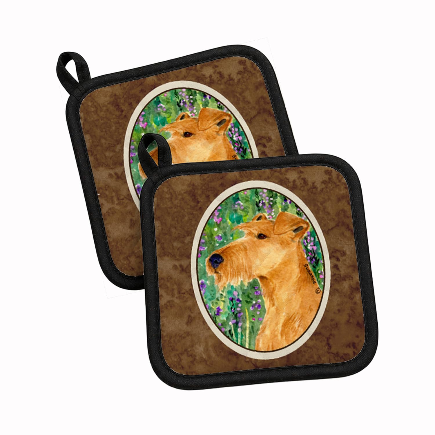 Caroline 's Treasures Irish Terrier Paar Topflappen ss1004pthd, 7.5hx7.5 W, multicolor