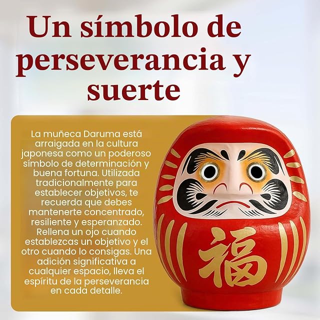 Foto 5 de 8 de Muñeco Daruma - Rojo 9 cm / 3,5 pulgadas de Altura