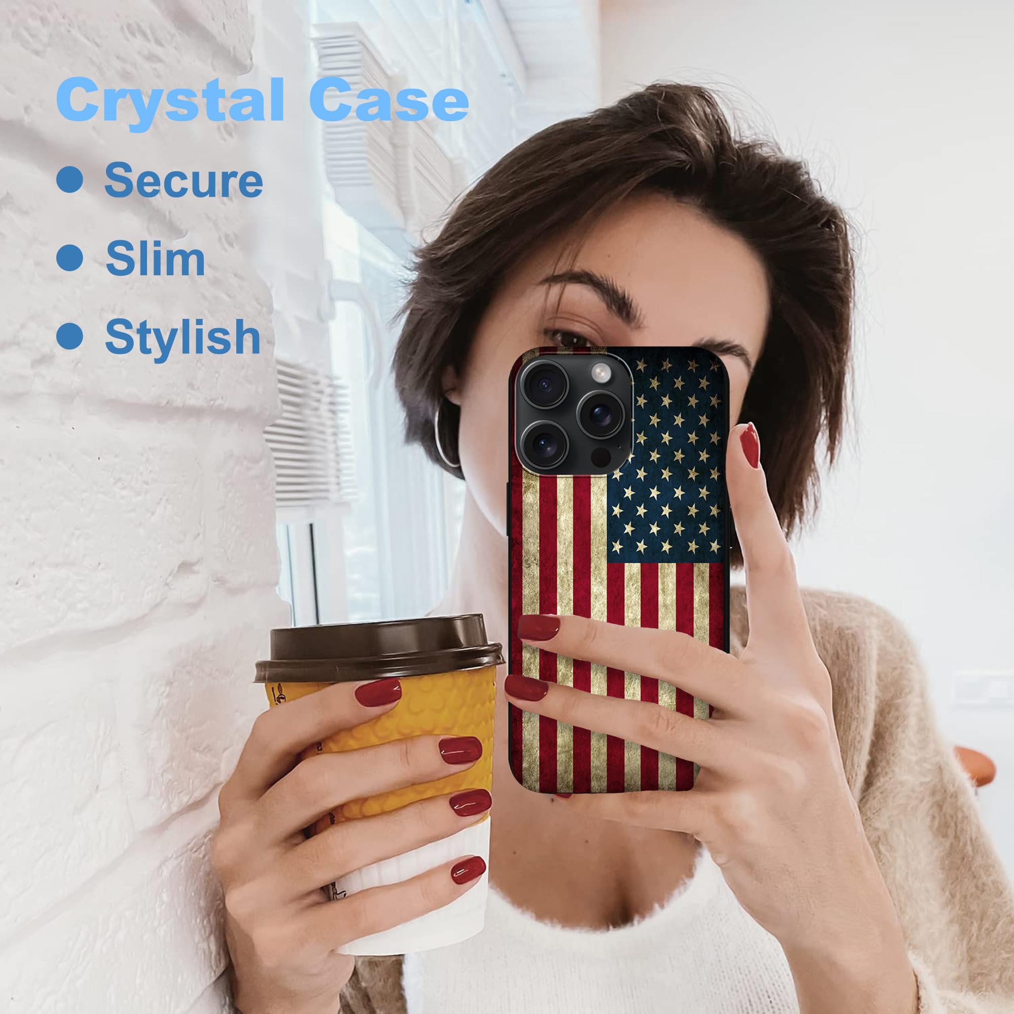 Funda Para IPhone 15 Pro Con Bandera De Argentina - Estilo Vintage Envejecido, Carcasa Protectora De Policarbonato Y TPU