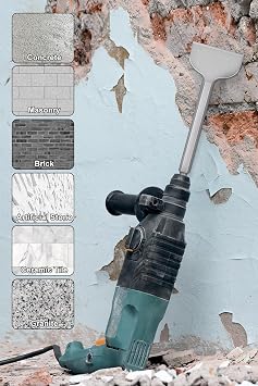 Lytool Tile Chisel SDS-Plus 250x40mm+280x100mm Masonry Concrete Chisel Set