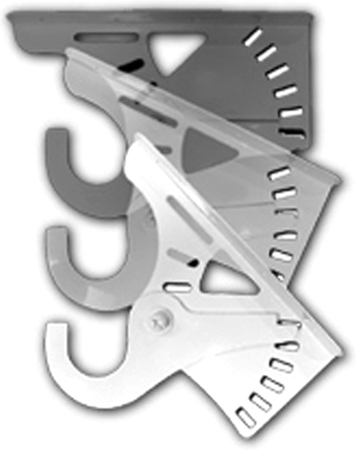 Sloped Ceiling Clothes Rod Bracket (Chrome Finish)