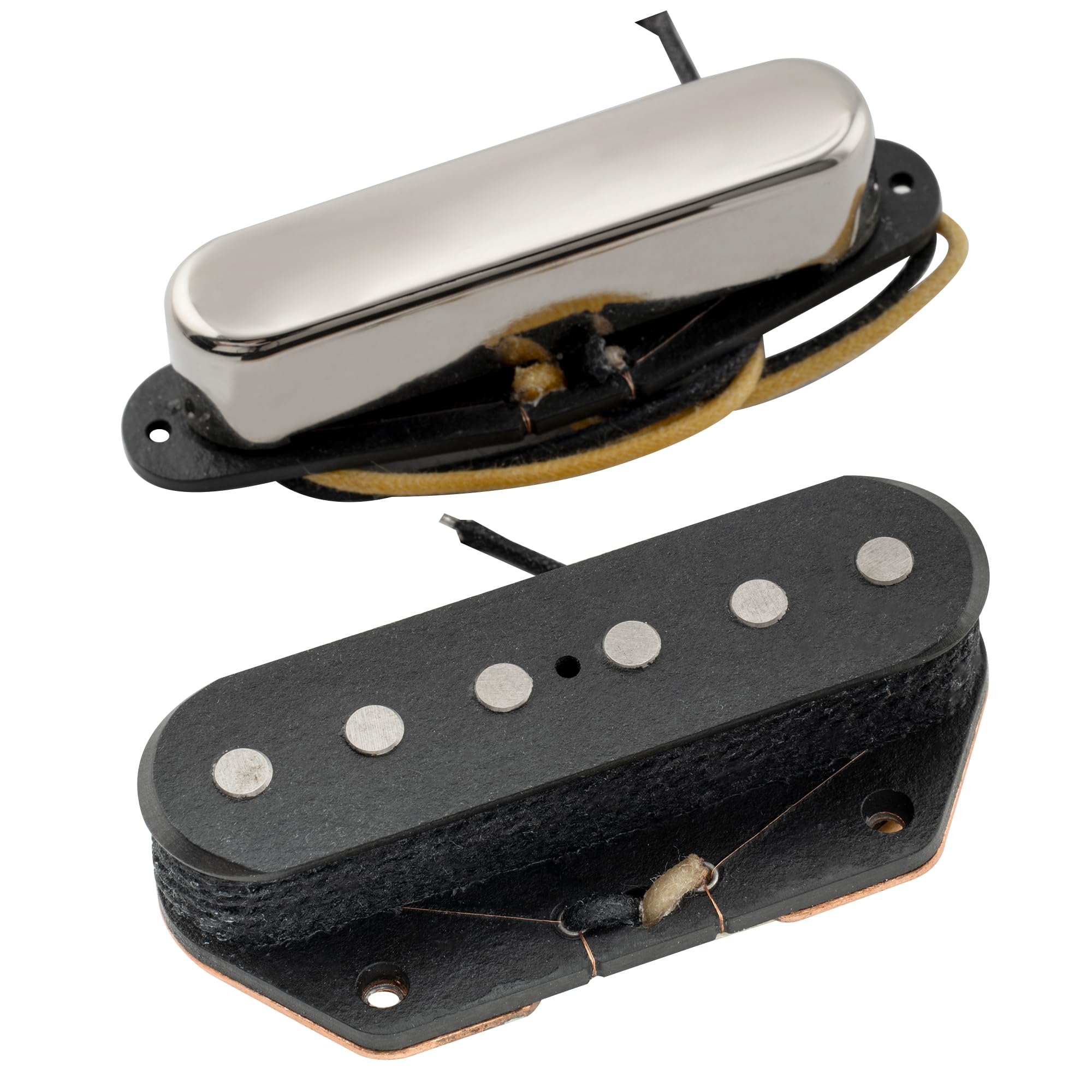 The Revival Pickups RPT1 TG Specials Vintage Alnico 5 Pastillas Telecaster Set para Guitarra Eléctrica tipo Tele, Nickel