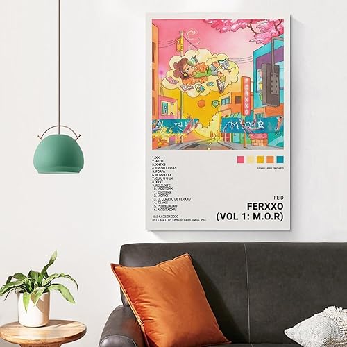 Miniatura 5 de DAXXIN Feid - Ferxxo - Póster de 3 lienzos decorativos para pared, pintura artística para sala de estar, dormitorio, regalo, sin marco, estilo sin