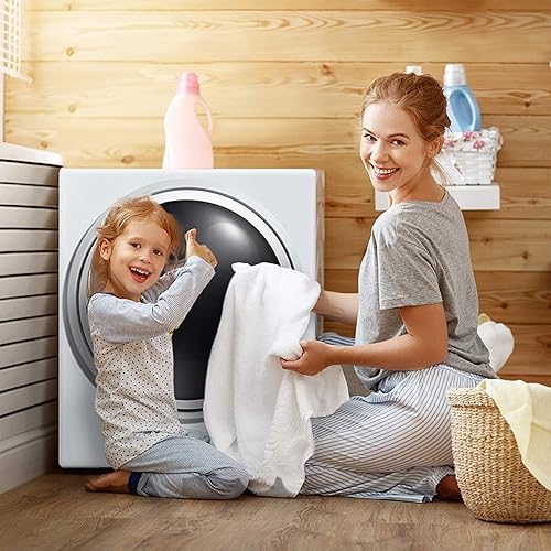 Miniatura 7 de Generic Lavandería portátil compacta, capacidad de 5.5 libras, 5 modos funcionales, bajo ruido y ahorro de energía, pequeña, secadora de ropa de