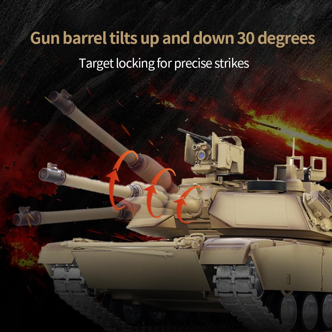 Model czołgu w skali 1/16 USA M1A2 SEP V2 RC, model czołgu głównego 2,4 G ze światłami dźwiękowymi i bitwą na podczerwień i piłkami wodnymi, model pojazdu wojskowego dla dorosłych