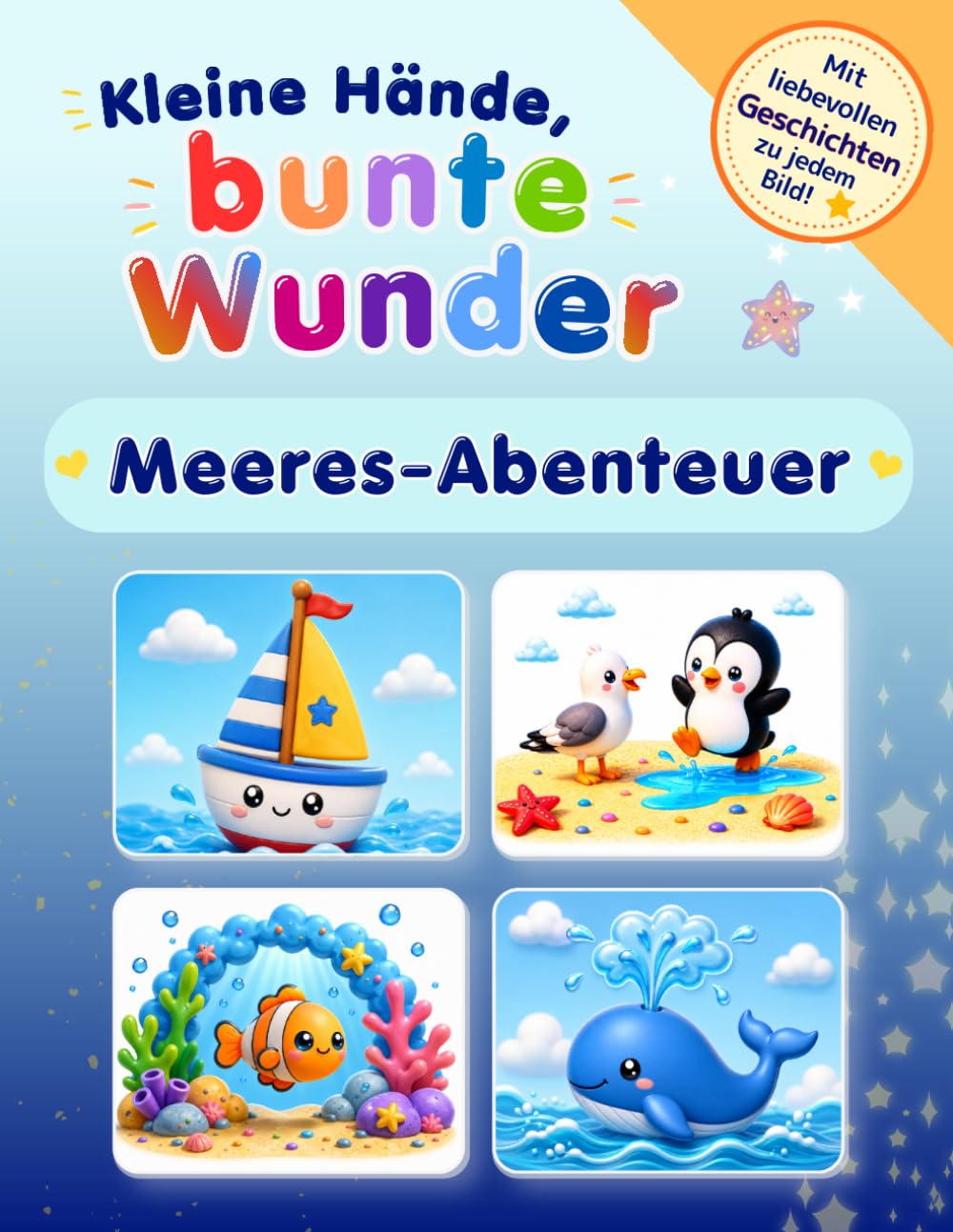 Meeres‑Abenteuer – Kleine Hände, bunte Wunder: Meeres-Abenteuer-Ausmalbuch für Kinder ab 3 Jahren | Extra große Motive | Mit liebevollen Kurzgeschichten zum Vorlesen | Malspaß für Kleinkinder