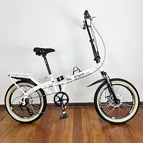 Bicicleta Dobrável Aro 20 Com Suspensão e Freio a Disco 7 Velocidades K'Tera Cargo