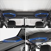 Vista 7 de Para JL - 4 piezas de cubierta de altavoz de pilar A, ajuste de audio para altavoz de techo, compatible con Jeep Wrangler JL JLU y Gladiator JT Azul