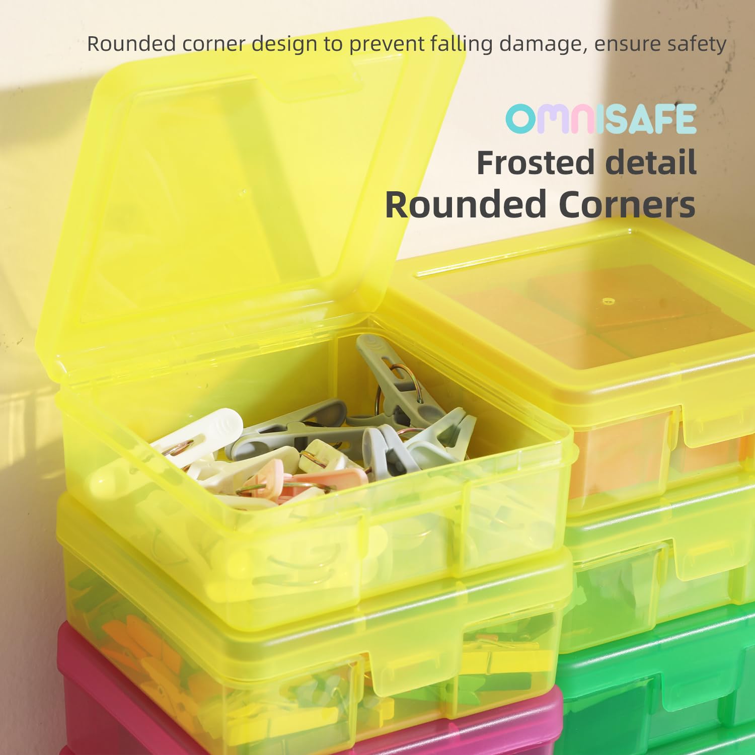 Snapklik.com : OMNISAFE 12 Pack Small Colored Plastic Hobby Art Craft ...