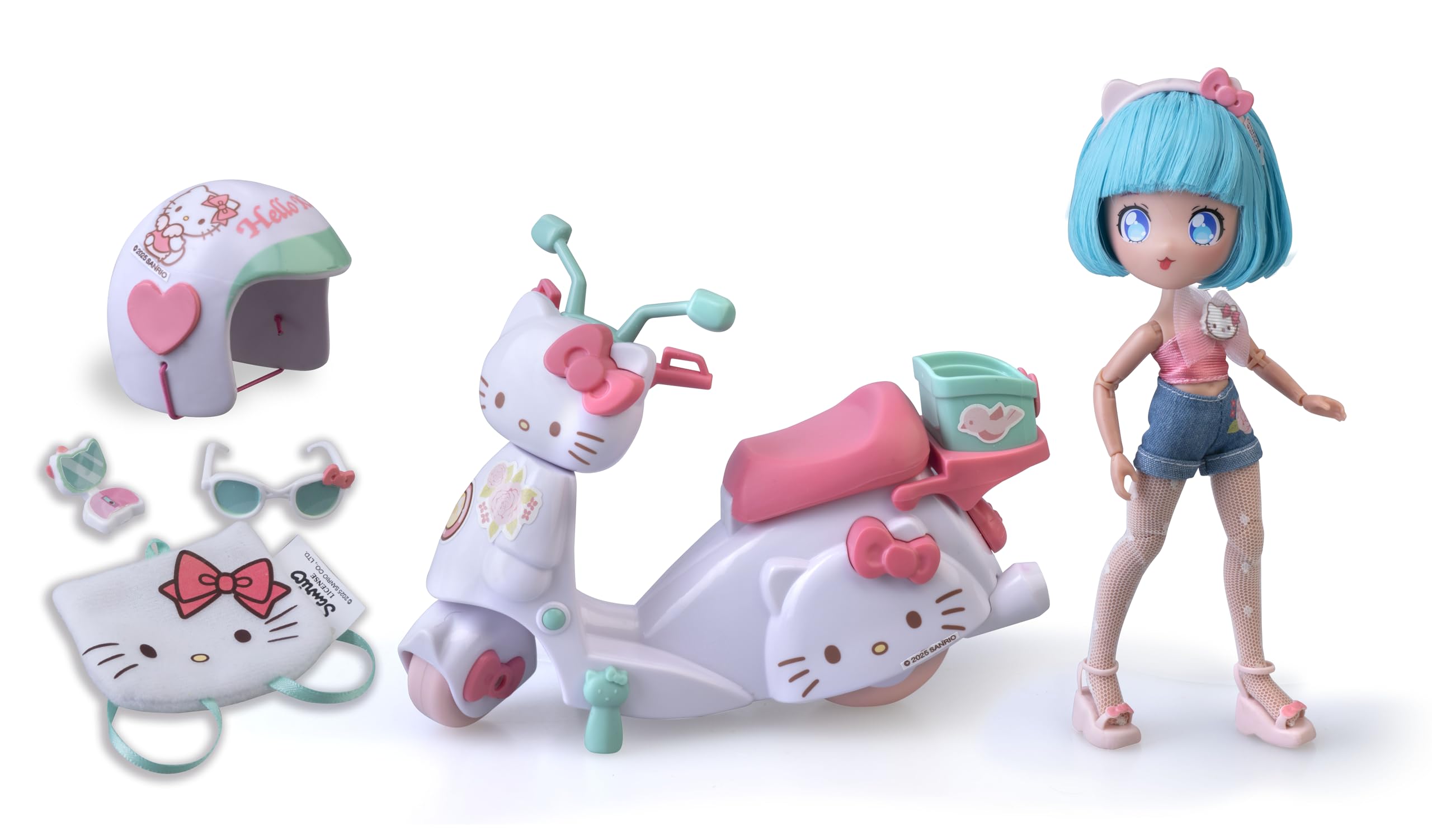 Amazon.com: Hello Kitty Pretty Pink Scooter, Japanese Fashion Doll